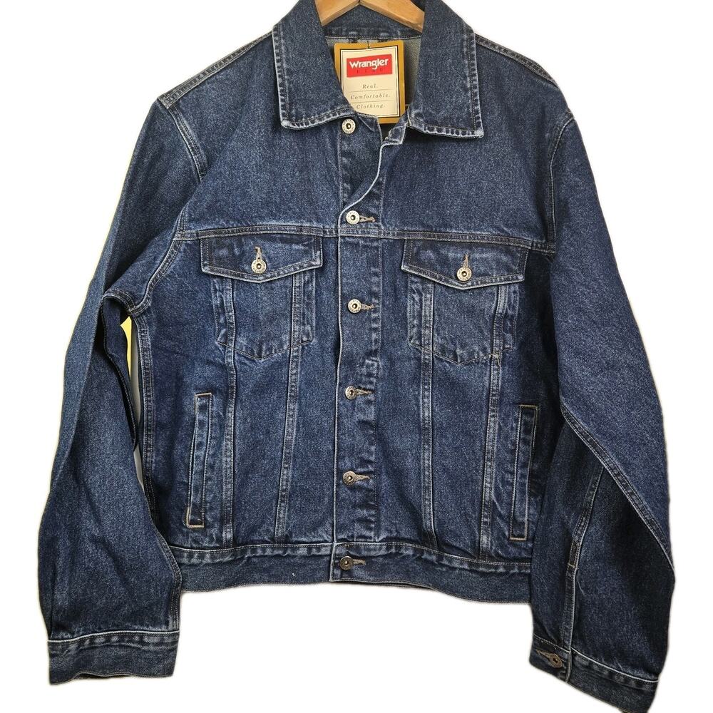 Wrangler Hero Heavy Cotton Button Mens Large Jacket